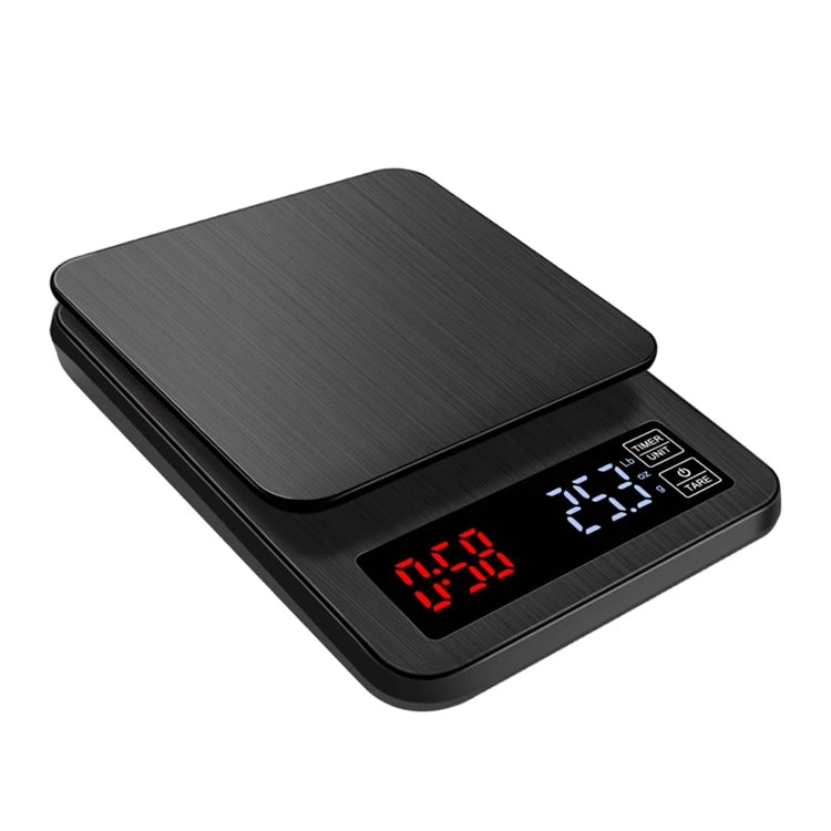 Precision Electronic Coffee Scale LCD Digital USB Drip Kitchen Scale with Timer