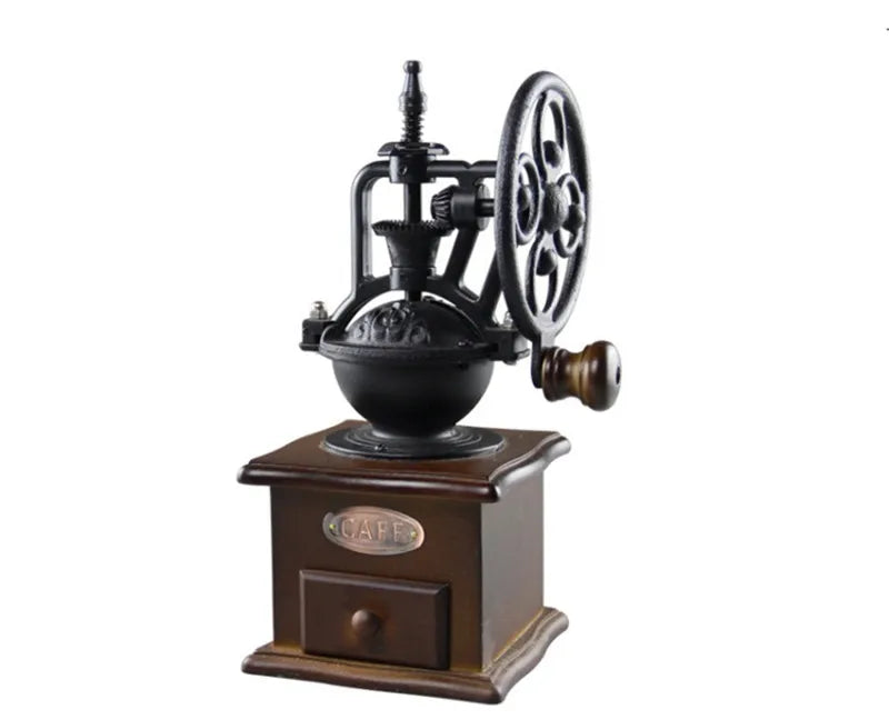 Classical Wooden Manual Coffee Grinder Coffee Bean Spice Mill