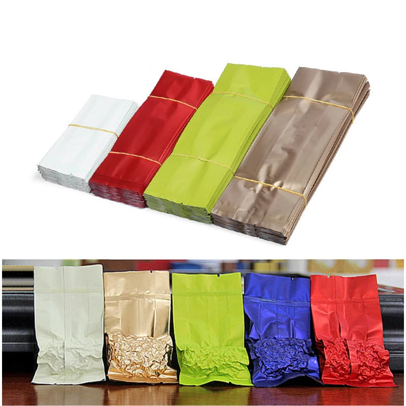 Tea Bags Aluminum Foil Bag Vacuum Heat Seal Packaging Pouches Food Tea Mylar