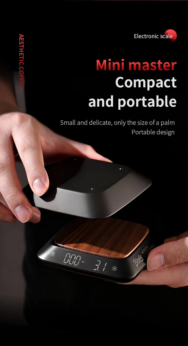 Bincoo Espresso Pour Over Smart Scale Mini Digital Coffee Scale with Timer