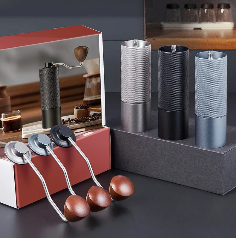 Manual Coffee Grinder Stainless Steel Conical Burr Adjustable Hand Grinder