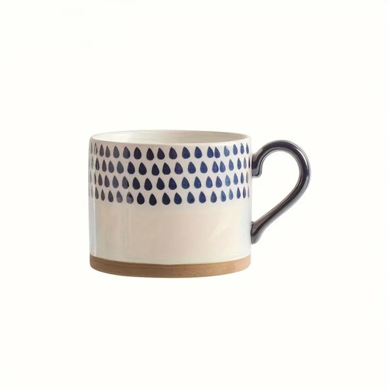 KEMORELA 1PCS 450ML Nordic Ceramic Cup Coffee Milk Mug with Handle Cup