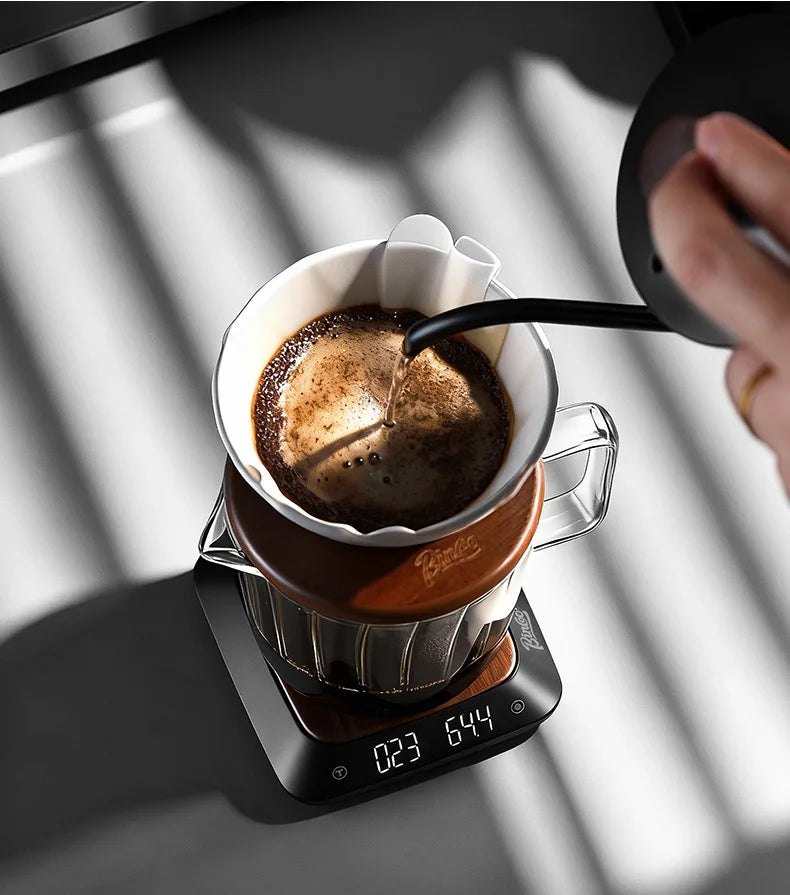 Bincoo Espresso Pour Over Smart Scale Mini Digital Coffee Scale with Timer