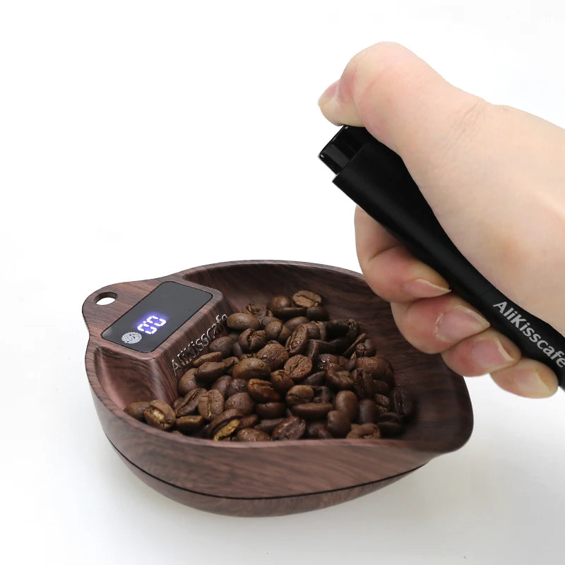 AliKisscafe Coffee Scale Electronic Bean Measuring Scale ABS Espresso Weighing