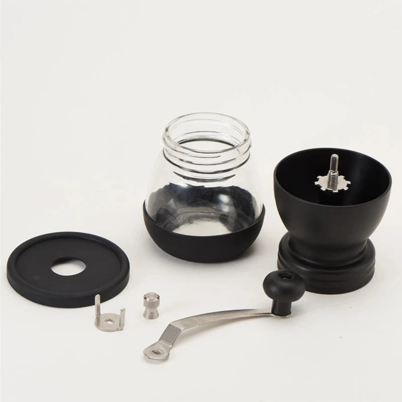 Wholesale Hand Crank Coffee Mill Ceramic Core Manual Coffee Grinder with Glass Jar