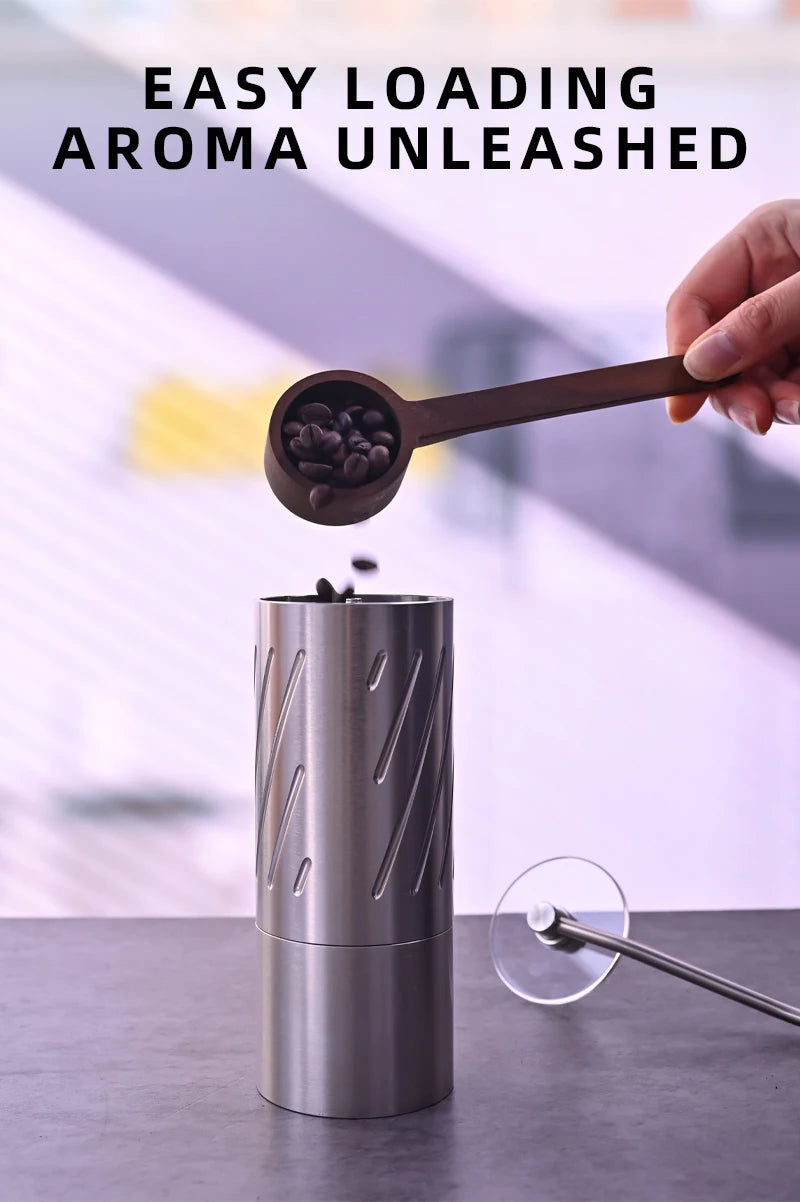 NEW High Quality Portable 420 Stainless Steel 7-Star Conical Manual Hand Grinder