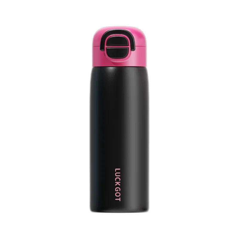 Stainless Steel Insulated Bottle Student Portable Double Drink Bouncing Cup