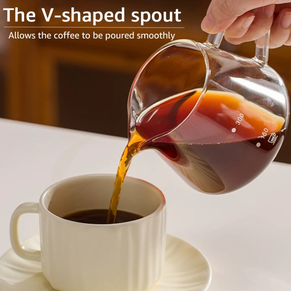 Pour Over Coffee Maker Set Glass Pot With Filter Coffee Dripper Brewer