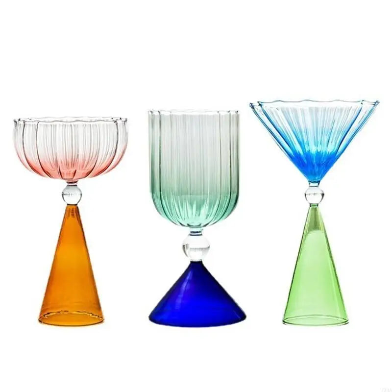 Kitchen Glasswares Colorful Cocktail Cups Creative Wine Cup Unique Flower Cup