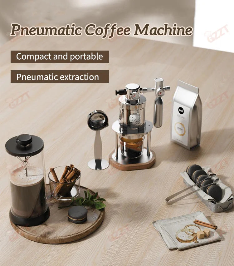 Rapid Air Pressure Extraction Air Pump Manual Camping Portable Espresso Maker