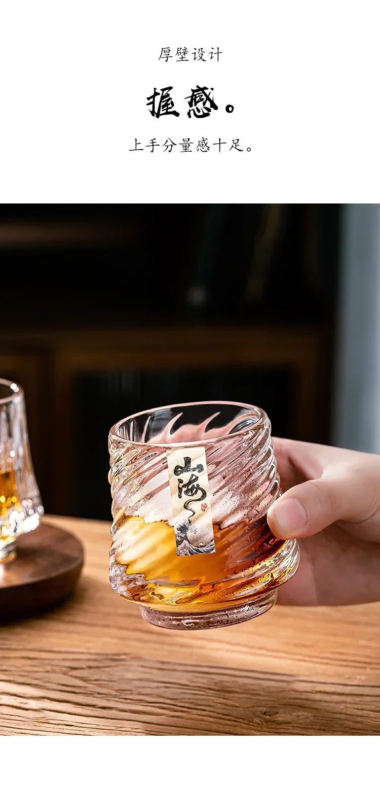 Shanhai Glass Whiskey Cup Set Shanhai Cup Household foreign wine glasses