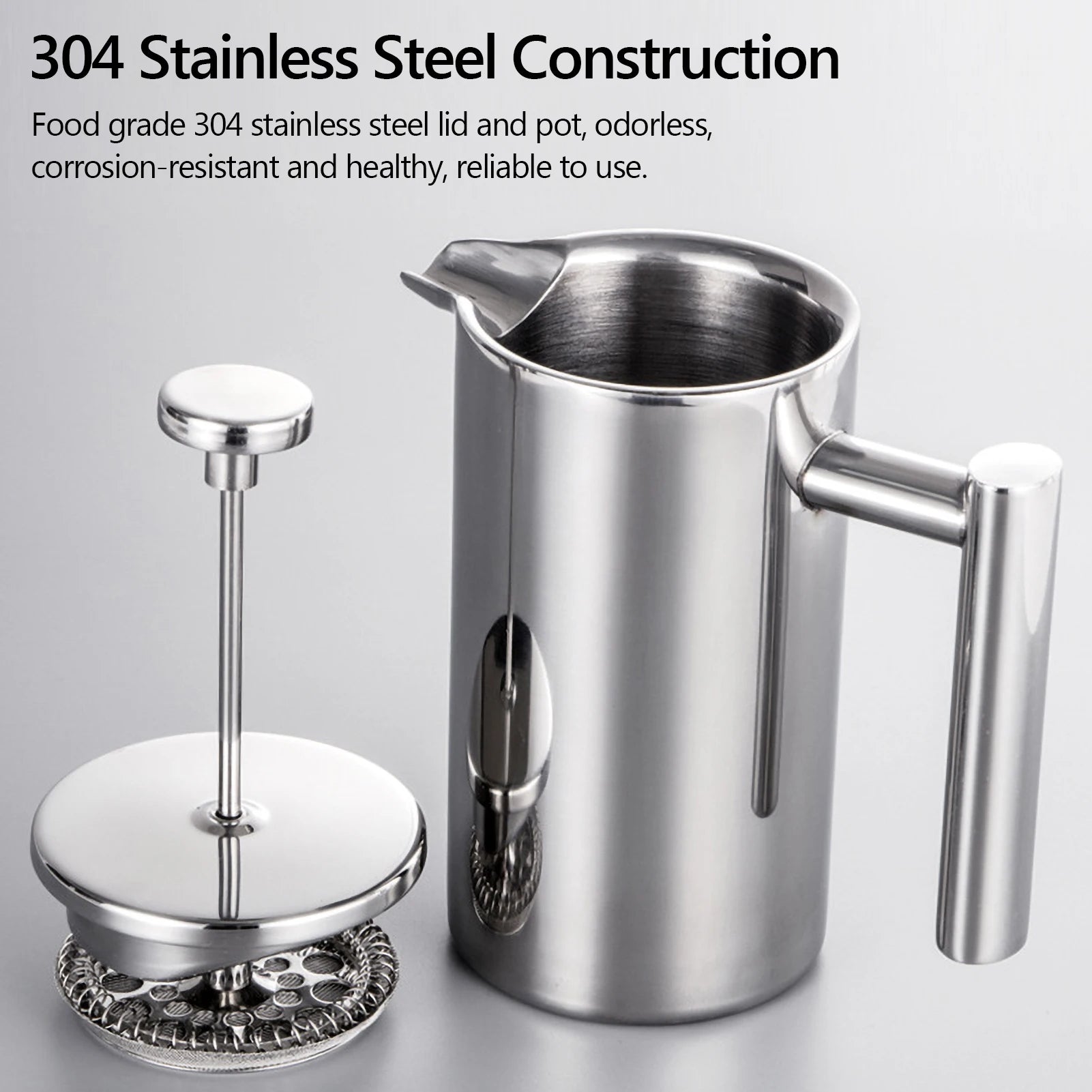 Coffee Maker Stainless Steel Double Walled Insulated Coffee Maker Pot