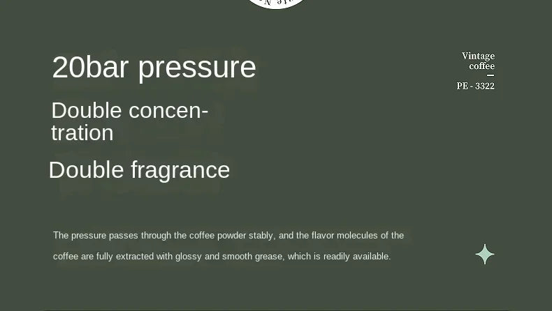 Italian coffee machine, household small fully semi-automatic concentrated