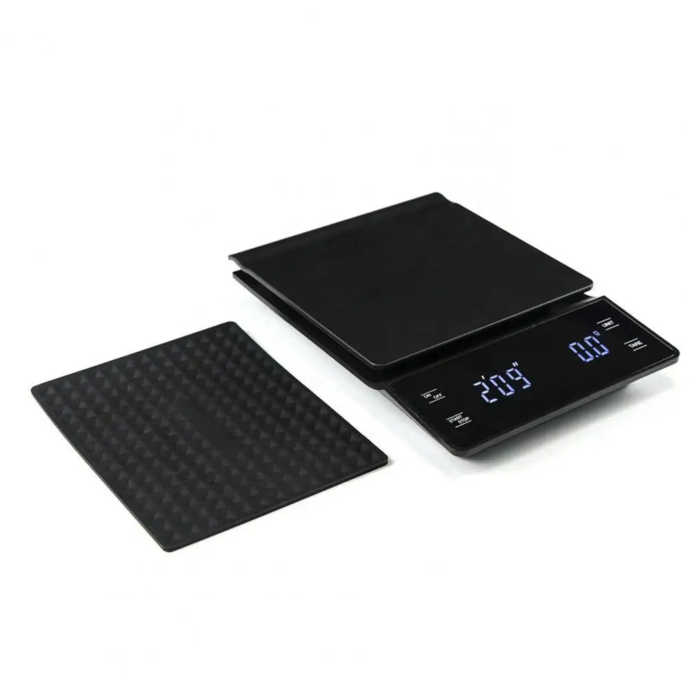 Mini Coffee Scale with Timer 3 Units High Precision LCD Display Electronic Pour