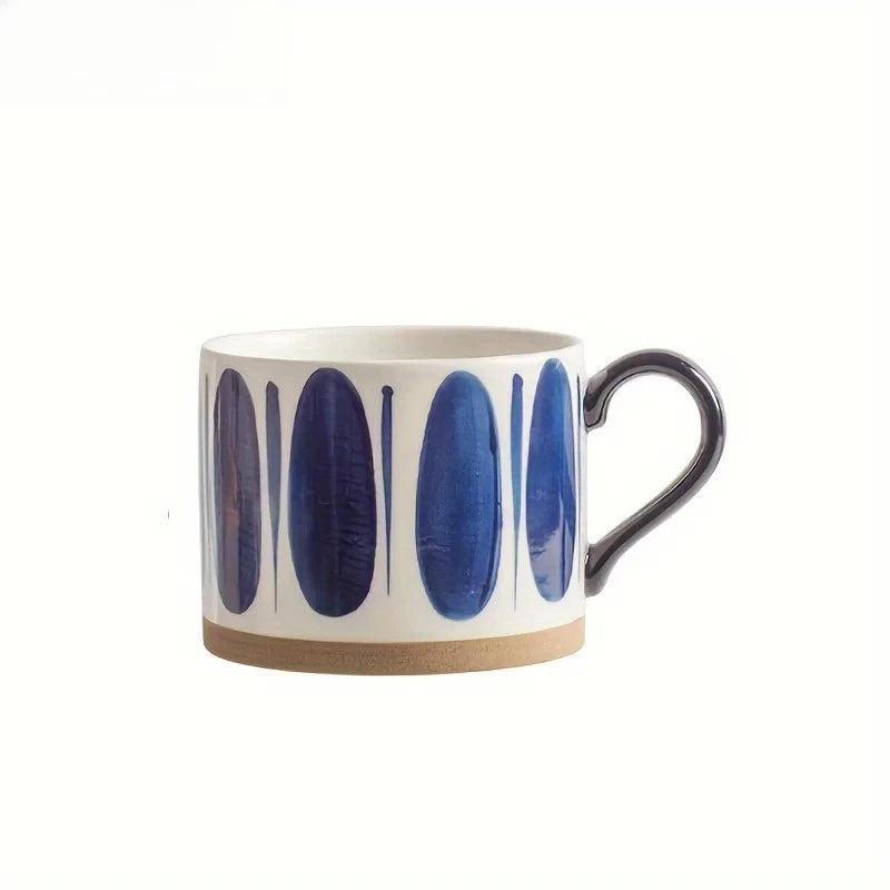 KEMORELA 1PCS 450ML Nordic Ceramic Cup Coffee Milk Mug with Handle Cup