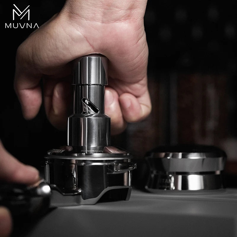 MUVNA V2 Espresso Tamper 30lbs pressure Spring-loaded Coffee New Set