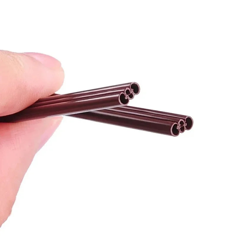 Disposable Three-Hole Coffee Straws Wooden Coffee Stirring Sticks Individually