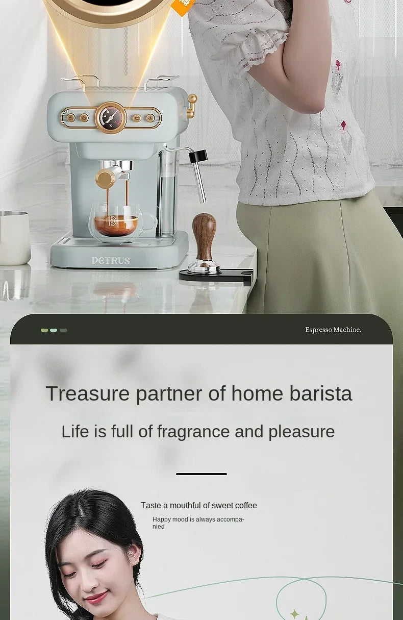 Italian coffee machine, household small fully semi-automatic concentrated