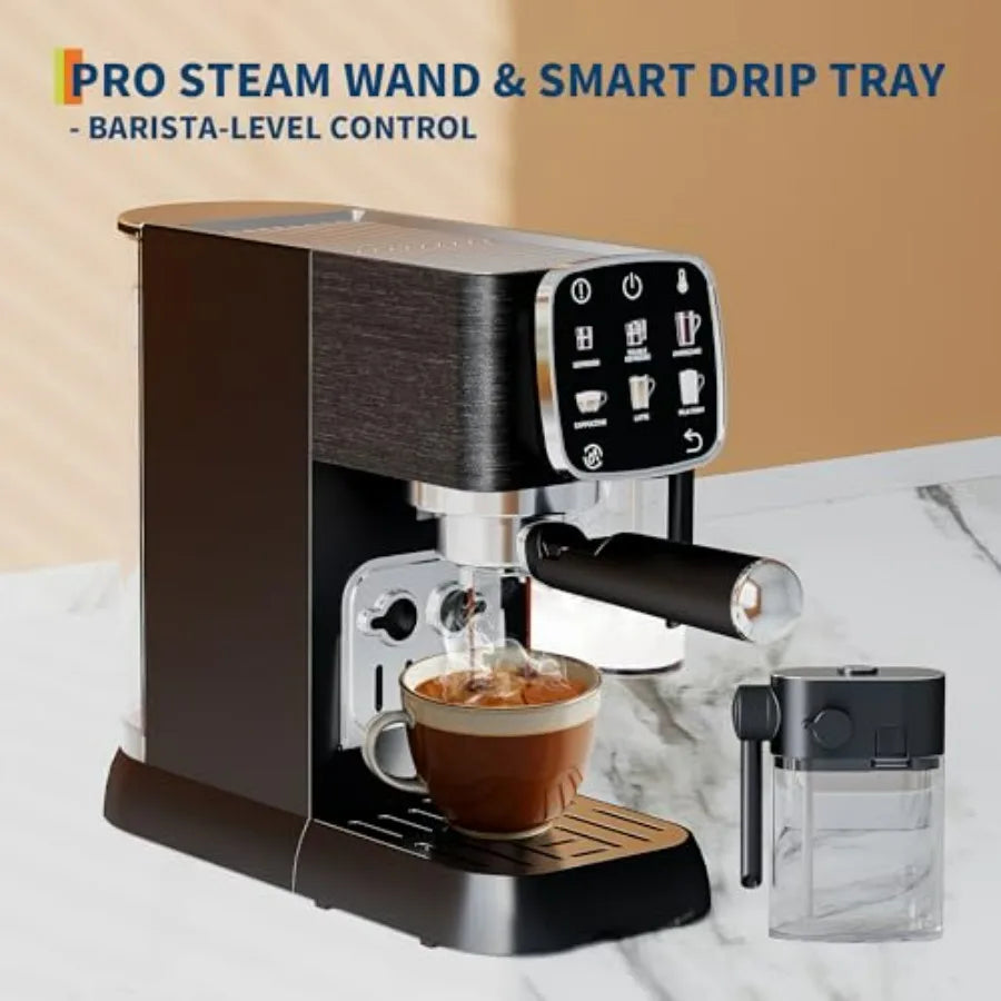 Compact 20 Bar Professional Espresso Machine with Milk Frother Coffee Machine