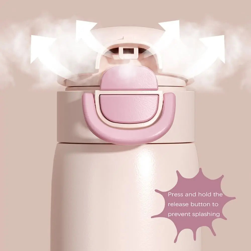 500ML Double Drink Vacuum Flasks 316 Stainless Steel With Straw Water Bottle