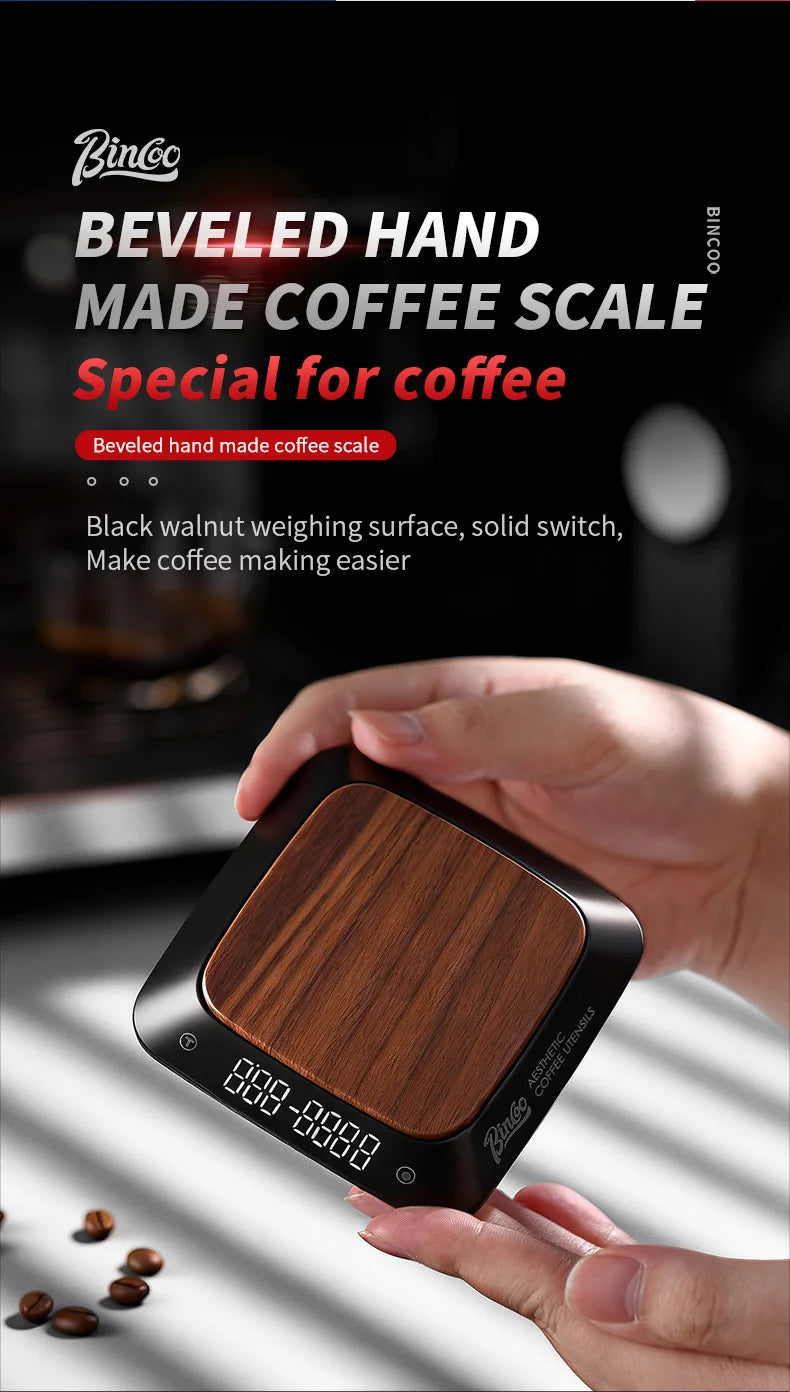 Bincoo Espresso Pour Over Smart Scale Mini Digital Coffee Scale with Timer
