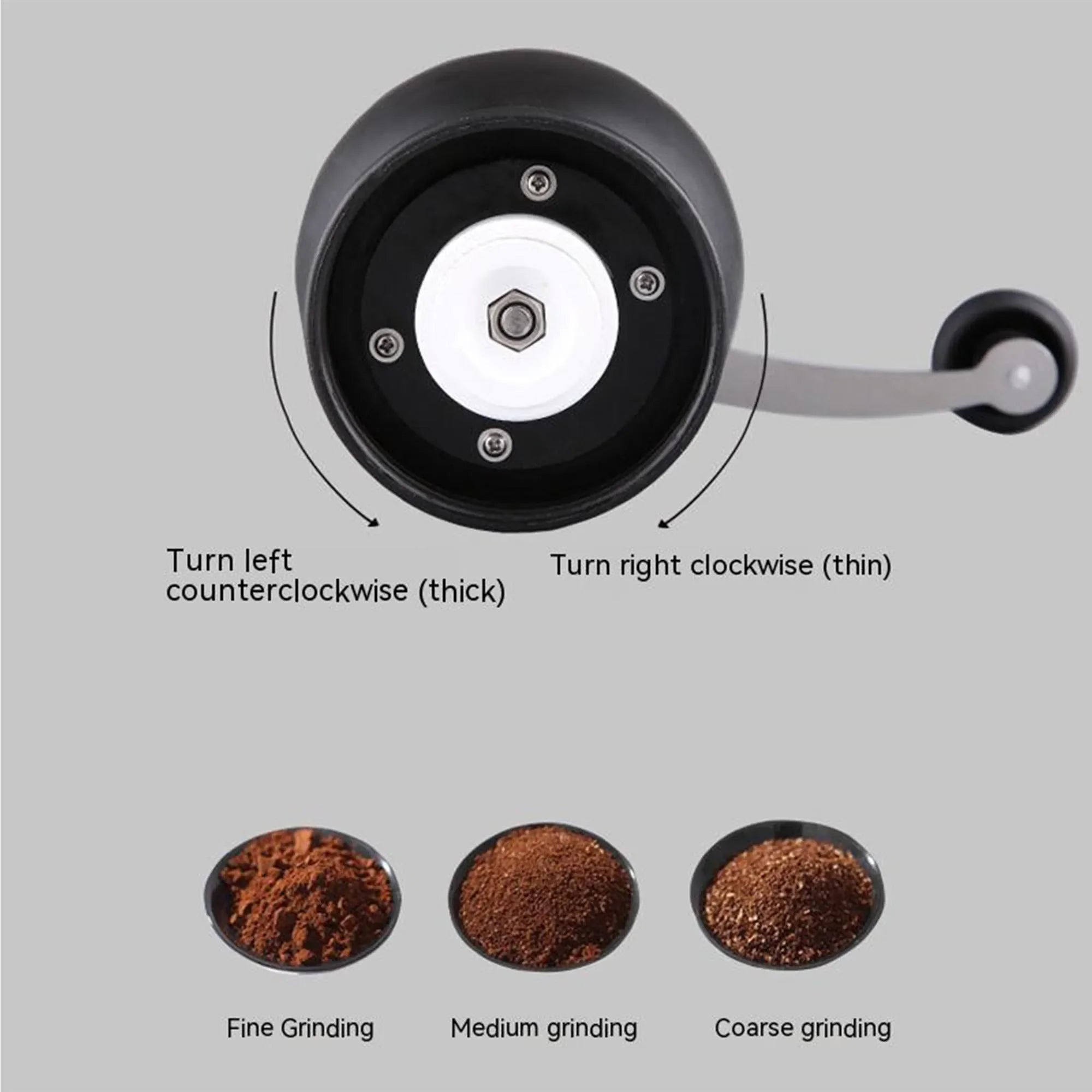 Wholesale Hand Crank Coffee Mill Ceramic Core Manual Coffee Grinder with Glass Jar