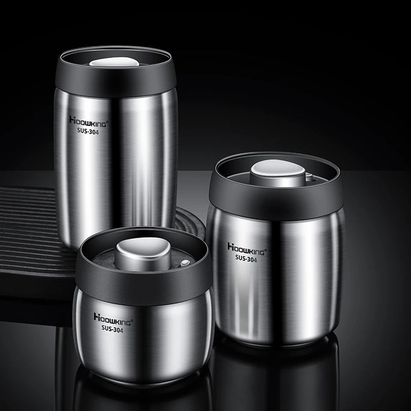 Vacuum sealed tank Coffee bean storage tank Household stainless steel storage
