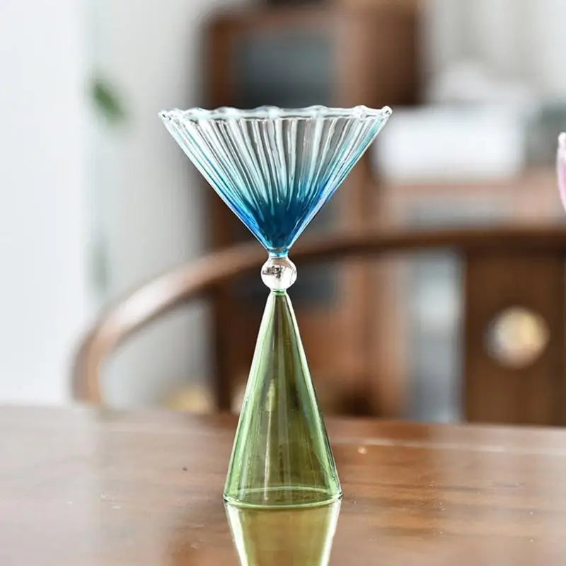 Kitchen Glasswares Colorful Cocktail Cups Creative Wine Cup Unique Flower Cup
