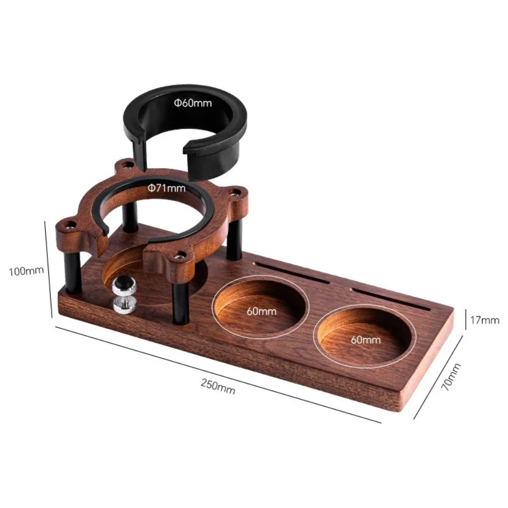 Wooden Coffee Tamper Station Base Tamper Holder Espresso Tamper Mat