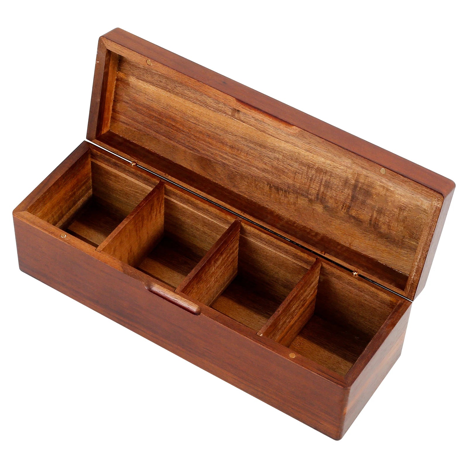 Wooden Tea Box 4/8 Grids Multifunctional Tea Storage Box with Lid Tea Bag Holder