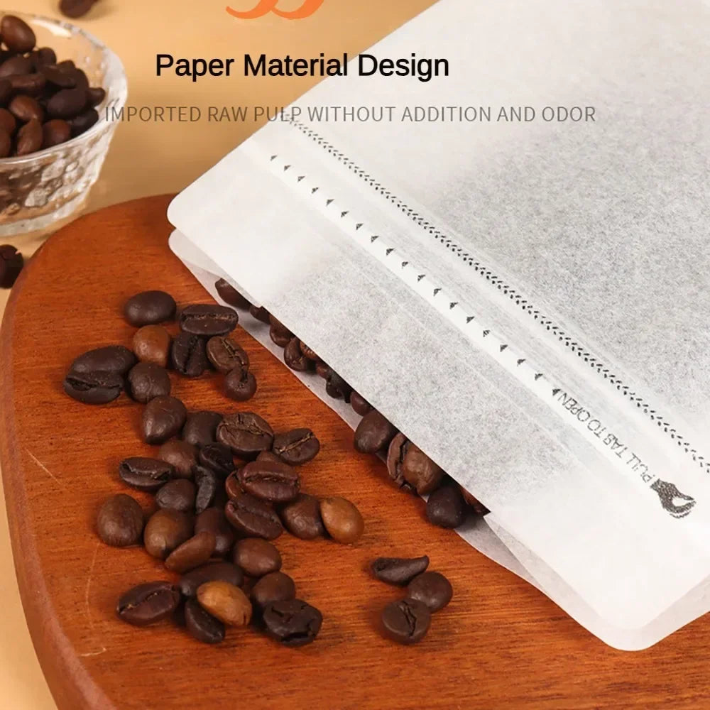 Recyclable Frosted Transparent Matte Coffee Powder Packing Bag with Valve