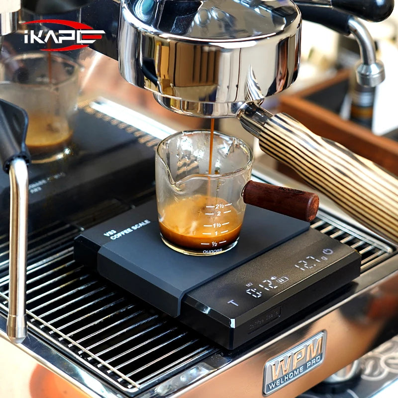 Coffee Electronic Scale with Timer, 0.1g High Precision Coffee Scale Touch Sensor