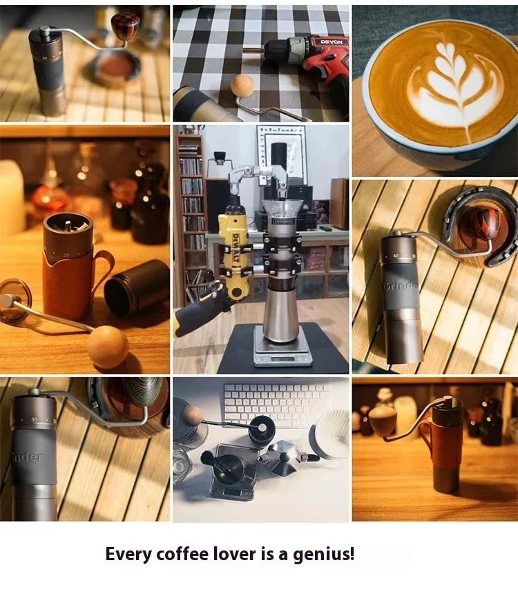 Original KinGrinder Coffee Bean Hand Grinders Pour Over Coffee Hand Mill