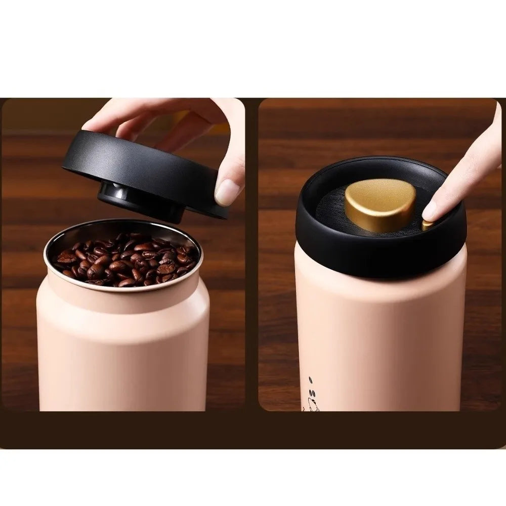 Stainless Steel Vacuum Coffee Container Moisture-Proof Keep Fresh Coffee Bean