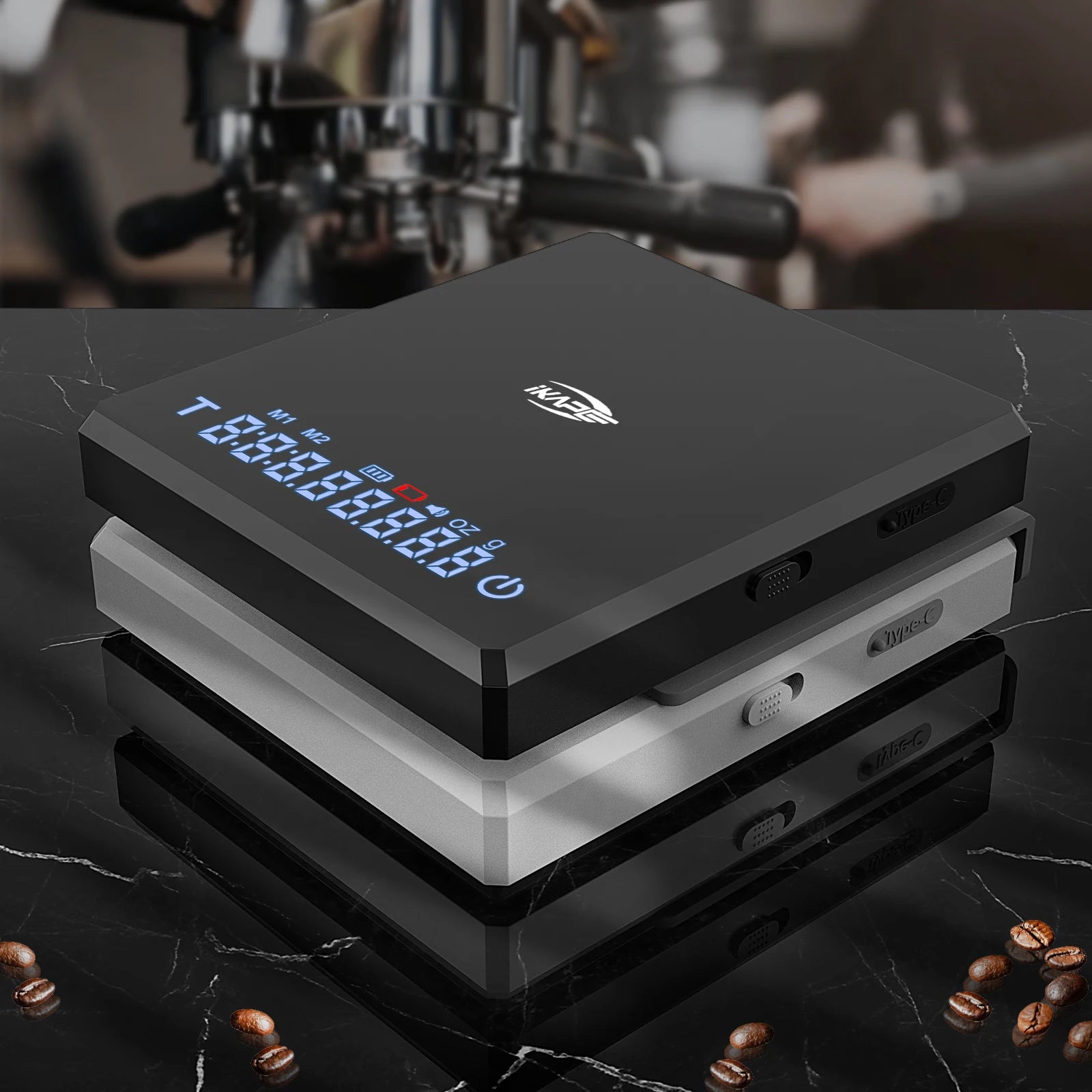 Coffee Electronic Scale with Timer, 0.1g High Precision Coffee Scale Touch Sensor