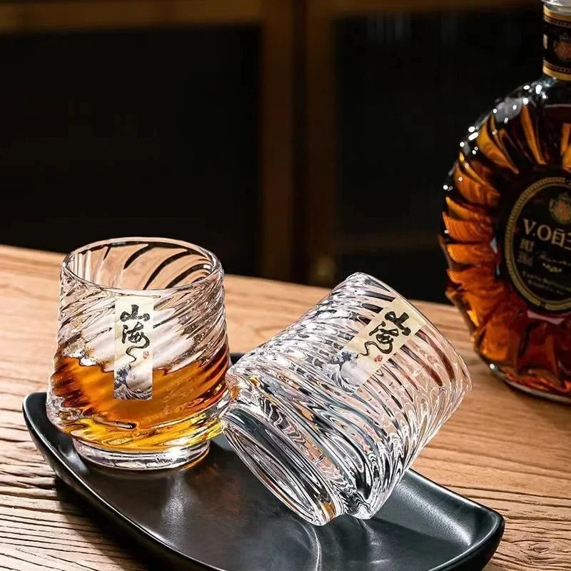 Shanhai Glass Whiskey Cup Set Shanhai Cup Household foreign wine glasses