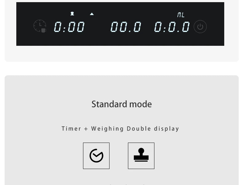 AIRFLOW Coffee Scale With Timer LED Screen Espresso Precision Measures