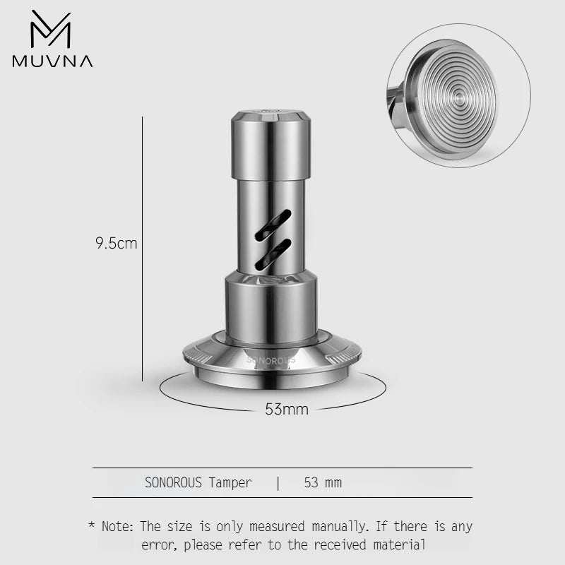 MUVNA V2 Espresso Tamper 30lbs pressure Spring-loaded Coffee New Set