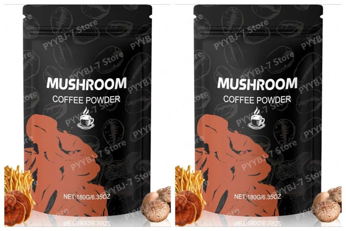 Mushroom Coffee Powder Dietary Supplement for Mental Clarity
