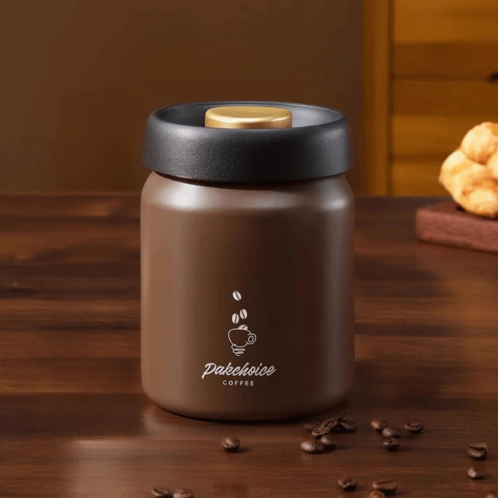 Stainless Steel Vacuum Coffee Container Moisture-Proof Keep Fresh Coffee Bean