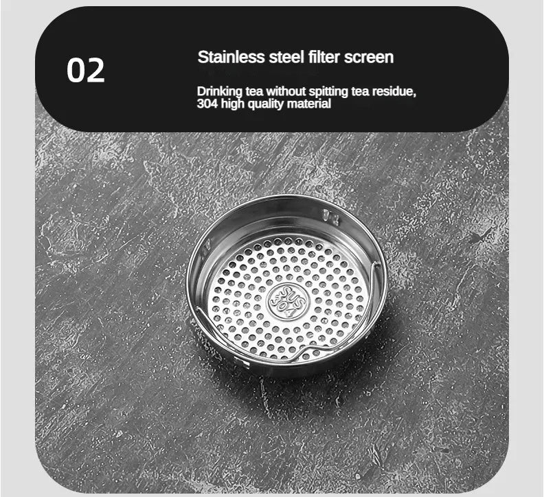 SoftAura Stainless Steel Thermos Bottle LED Temperature Display Portable Cup