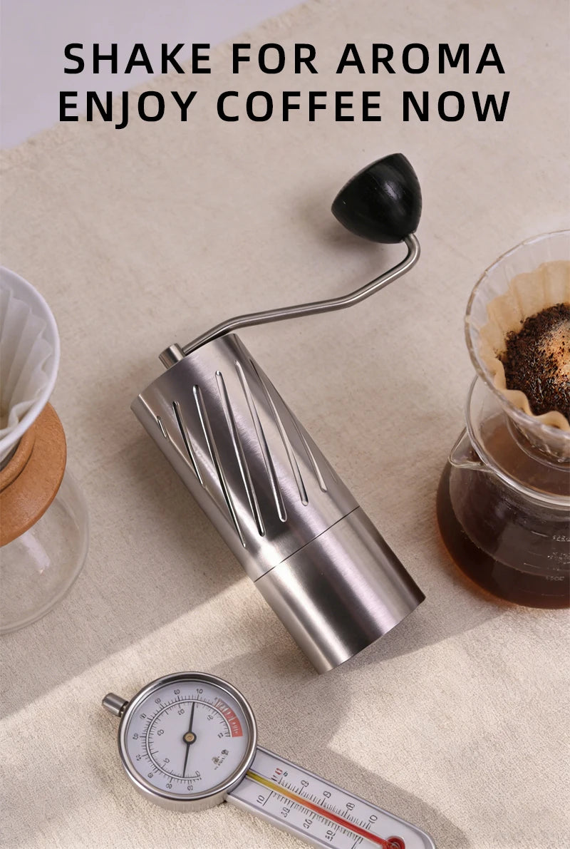 NEW High Quality Portable 420 Stainless Steel 7-Star Conical Manual Hand Grinder