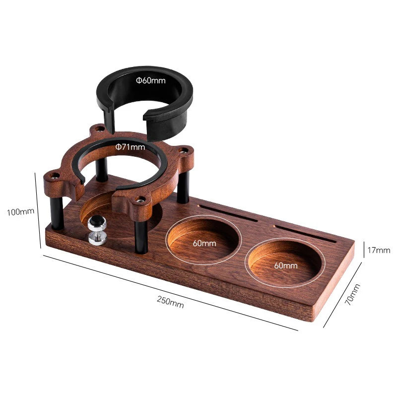 Wooden Coffee Tamper Station Base Tamper Holder Espresso Tamper Mat