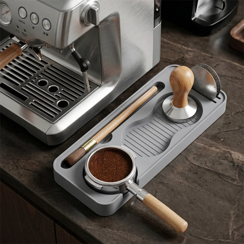 Silicone Espresso Tamping Station Non Slip Coffee Tamper Pad Multifunctional