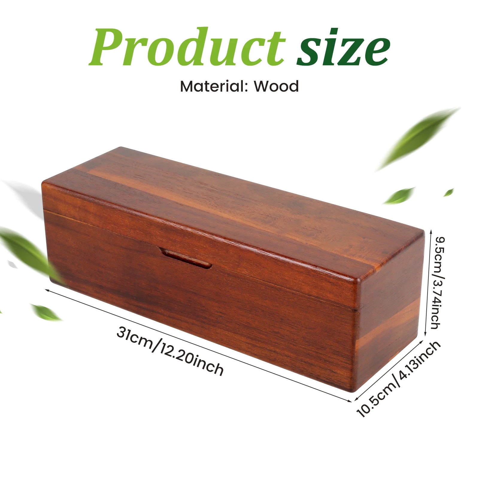 Wooden Tea Box 4/8 Grids Multifunctional Tea Storage Box with Lid Tea Bag Holder