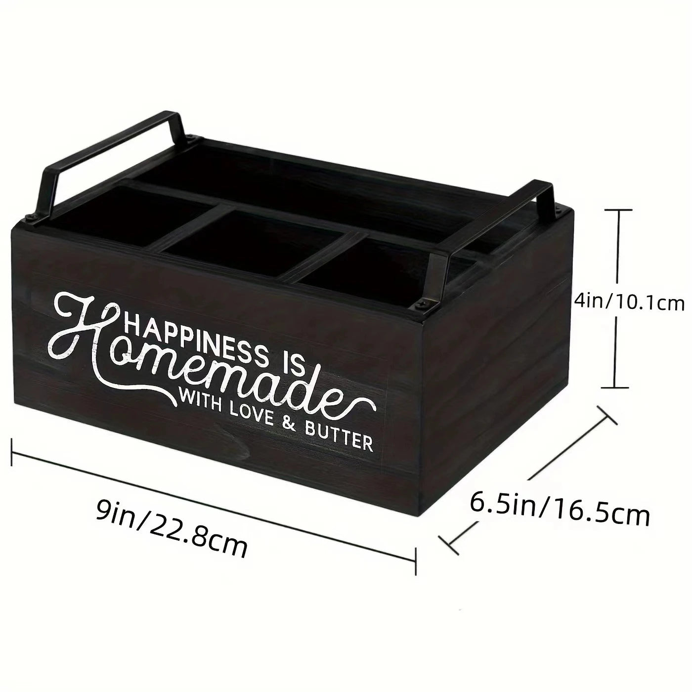 1PC Wooden Dividing Knife Fork Spoon Storage Box Household Kitchen Box