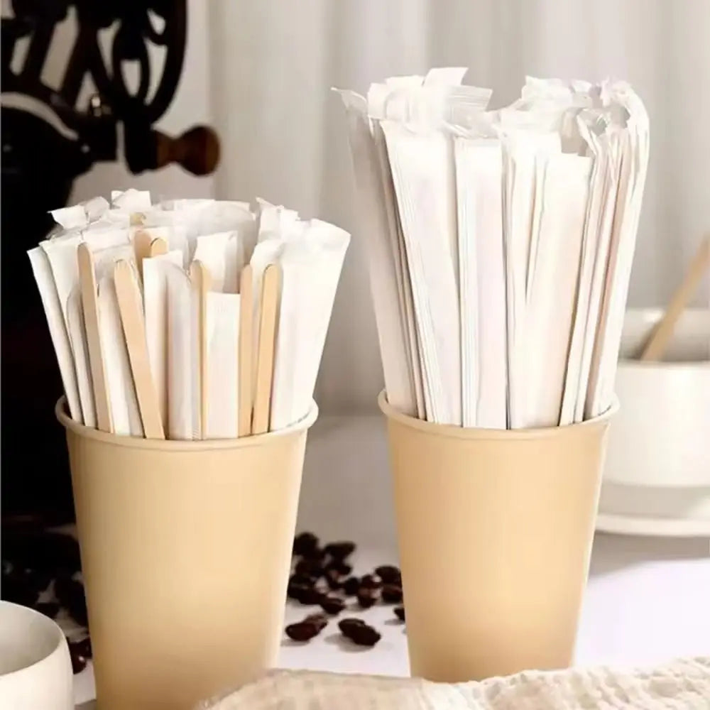Coffee Stirrer Sticks Disposable Single Package Wooden Coffee Stirrers