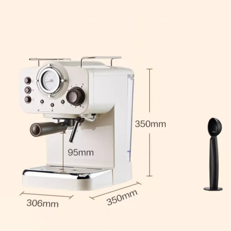 Coffee machine vintage classic small semi-automatic Italian pressure steam