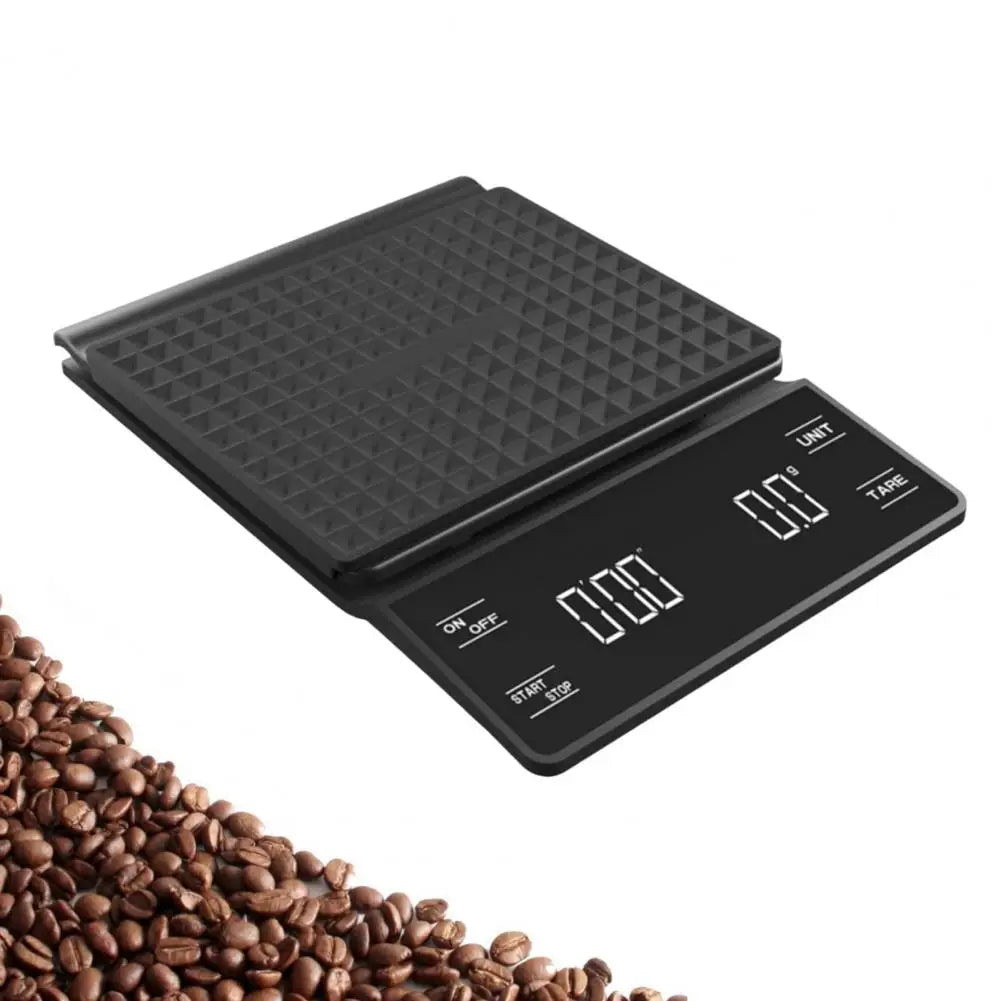 Mini Coffee Scale with Timer 3 Units High Precision LCD Display Electronic Pour