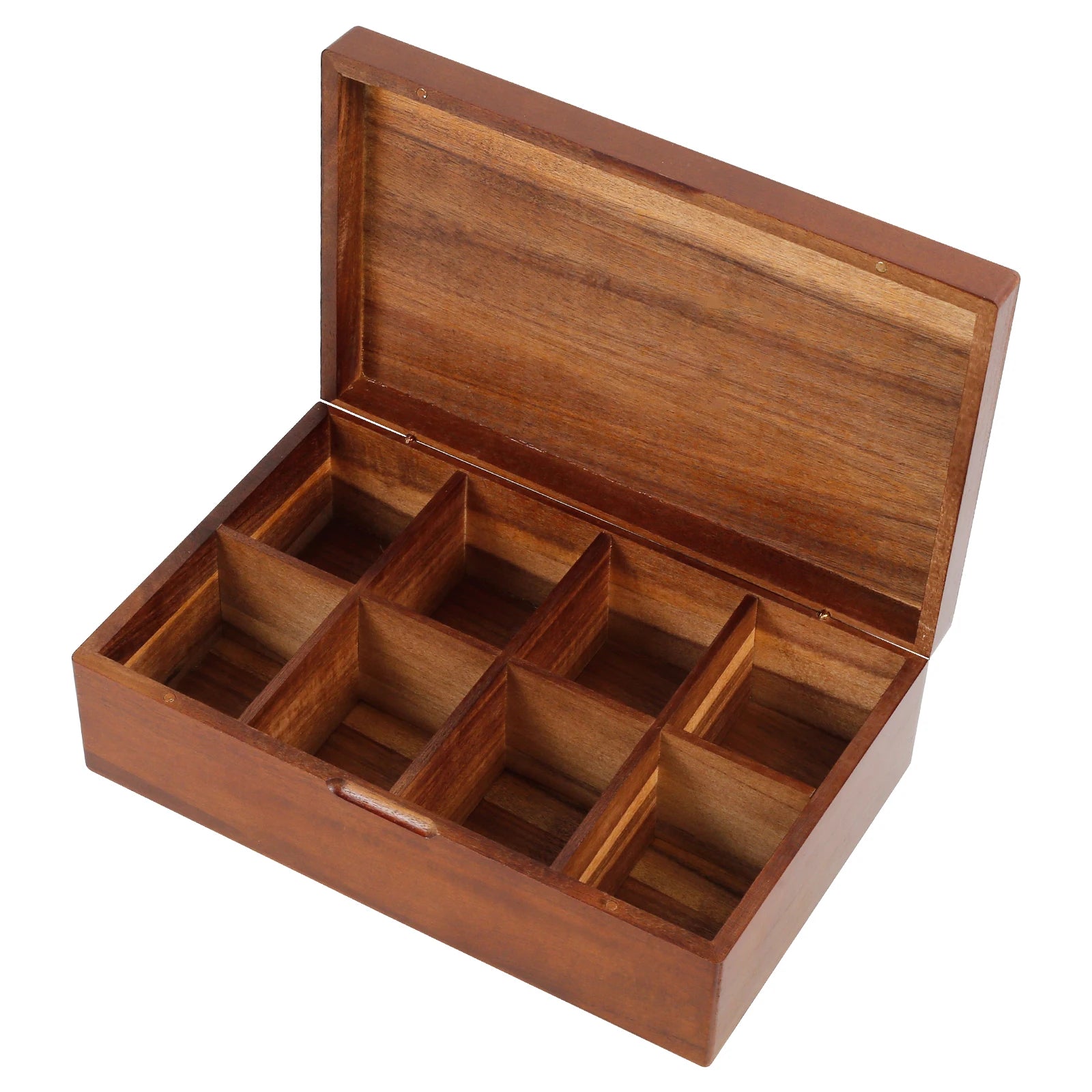 Wooden Tea Box 4/8 Grids Multifunctional Tea Storage Box with Lid Tea Bag Holder